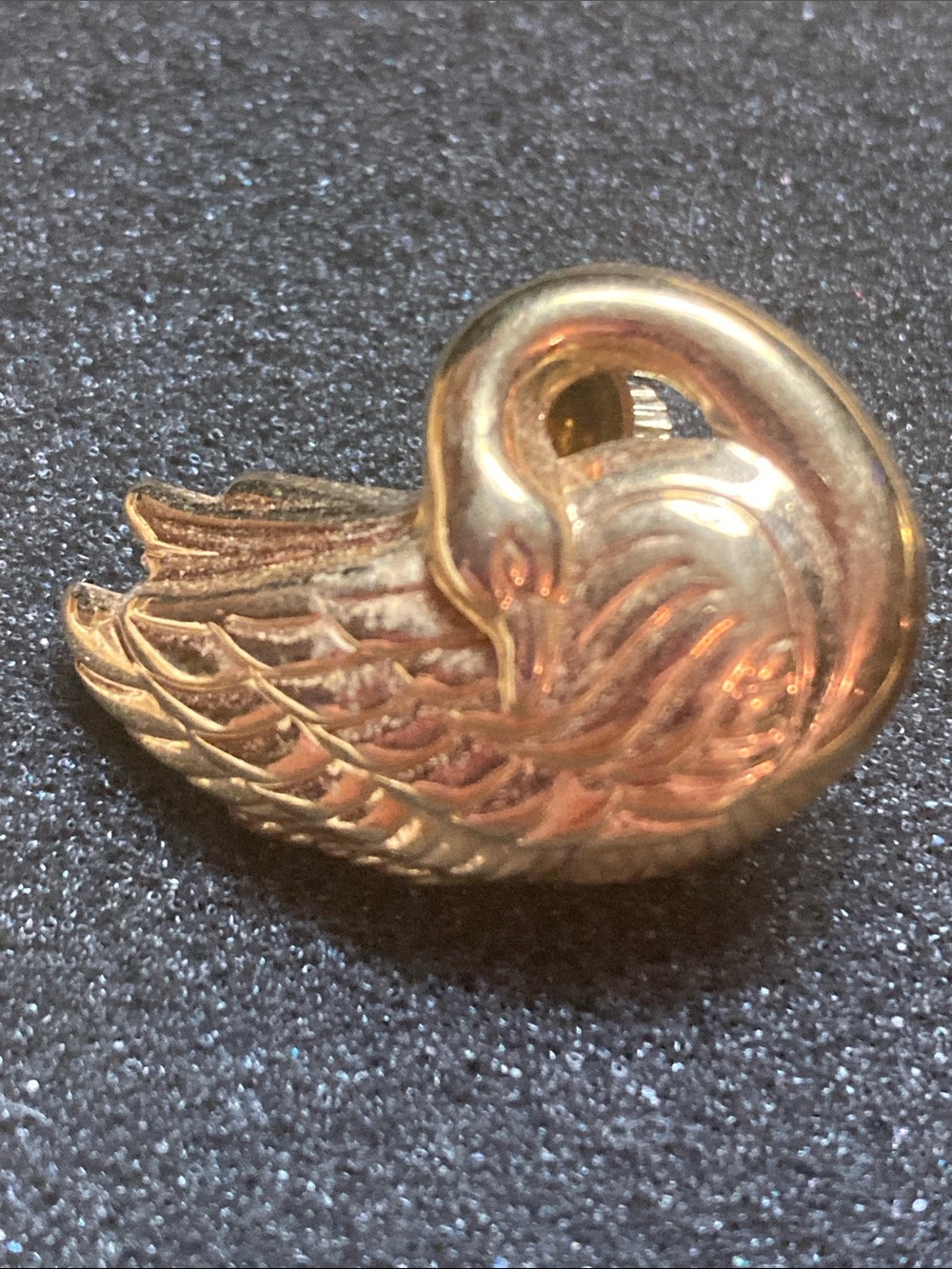 Gold Swan Wing Clip-On Earrings - Unbranded - Picture 2 of 6
